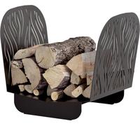 Range bûches noir pour intérieur et extérieur Serena, acier, 400x525mm - THIRARD