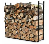 Oxeo Range bûches XXL Extensible - Range Bois Grande Hauteur Grosse capacité - Hauteur 1.5 m - Acier revêtement époxy