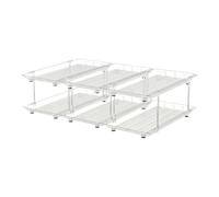 Range-Canettes Cuisine | Support Gain De Place Avec Séparateur Réglable,Étagère pour conserves chien | Pour Réfrigérateur Cuisine Camping-Car Dortoir Garde-Manger Garage Pendaison De Crémaillère