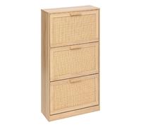 Range chaussures 3 portes effet cannage DRAWY - Beige
