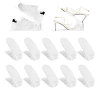 Range-chaussures - Gain de place - 10 pièces - Organisateur de chaussures réglable avec base antidérapante - Pour placard