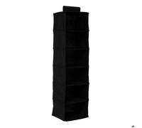 Range-Chemises 6 Cases "Order" 120cm Noir