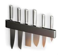 Range Couteaux de Cuisine, Bloc Couteaux Cuisine Malette Couteaux Professionnel, Porte Couteaux Mural sans Percer 30cm Gris Acier Carbone pour Rangement Ustensiles Cuisine