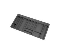 Emuca Range-couvert pour tiroir Concept-Vertex plastique gris 1000 mm