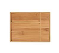 Relaxdays Range-couvert bambou 4 compartiments