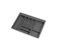 Emuca Range-couverts Concept-Vertex plastique gris 700 mm profondeur 500 mm panneau 16 mm