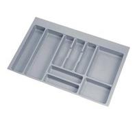 Emuca - Range-couverts Optima Universal - Recoupable 736x482 mm - Plastique gris - Pour tiroir 80 cm