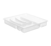 Range Couverts 6 compartiments - SUNDIS - 7531002 - Polypropylène - 39x32x5 cm - Blanc