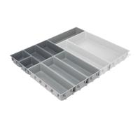 Range-couverts BLOX 8500018, set de 10 pc, modulable, gris, plastique, Joseph Joseph