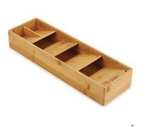Joseph Joseph Range-couverts DrawerStore 85168 pour tiroir – 5 compartiments, bambou 39,8×12,2×6 cm