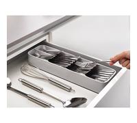 Joseph Joseph – Range-couverts DrawerStore Compact, 5 compartiments, plus de 24 pièces – Gris