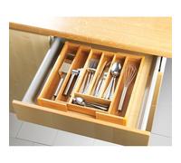 Range-couverts extensible en bambou 5 à 7 compartiments Wenko by Maximex