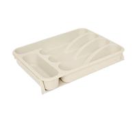 Range-couverts Poly extensible 6 compartiments beige