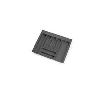 range-couverts Optima pour tiroir universel, module 600mm, Plastique, Gris antracite