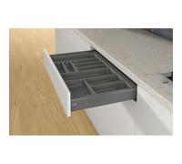 Range-couverts orgatray 440 anthracite - Pour caisson AvanTech You de largeur : 900 mm - Largeur maxi : 900 mm - Largeur mini : 801 mm - Pour caisson Arcitech de largeur : 1000 - Pour caisson Atira d