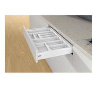 Range couverts orgatray 440 blanc - Pour caisson AvanTech You de largeur : / - Largeur maxi : 1000 mm - Largeur mini : 901 mm - Pour caisson Arcitech de largeur : 1000 - Pour caisson Atira de largeur