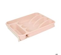 Range-couverts Poly extensible 6 compartiments rose