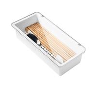 Range Couverts Pour Tiroir, Organisateur De Tiroir À Couverts, Range Couvert Pour Tiroir En Plastique, Boîte De Rangement De Baguettes, Rangement De Tiroir Pour Cuillère, Fourchette, Couteau