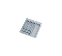 Emuca - Range-couverts Optima ajustable - Plastique gris - Module 50 cm