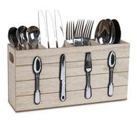 Range-couverts Rustique Bois 4 Compartiments