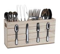Range-couverts rustique 4 compartiments Porte-couverts en bois Range-couverts pour table de fte, mariage, restaurant