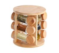 Range-Épices Rotatif - Range-Condiments En Bois Pour Comptoir - Range-Pot À Sucre | Pour Plan De Travail, Cuisine, Garde-Manger, Placard, Coin Repas, Passionnés De Cuisine Et Cuisiniers Maison