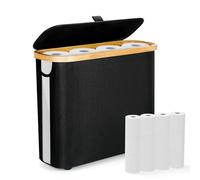 Range Papier Toilette 26L, 12 Volumes Dérouleur Papier Toilette, Porte Rouleau Papier Toilette, Rangement Papier Toilette Meuble WC Rangement Salle de Bain
