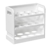 Range-œufs Pour Réfrigérateur Grande Boîte À Retournement Automatique | Distributeur D'œufs Pour Réfrigérateur Bac De Rangement Pour Frigo, Plan De Travail, Placard, Conteneur Alimentaire