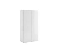 Rangement 2 portes blanc laqué brillant - SYNERGIE -