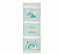 Rangement 3 Compartiments Enfant 55cm - Bleu