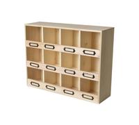 Artemio Casier de Rangement en Bois 12 boîtes 31,5 x 41,5 x 11,5 cm