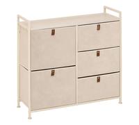 Rangement 5 tiroirs TISSA - Beige