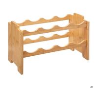 Five - Range Bouteilles en Bambou Rack superposable pour Augmenter la capacité de Stockage