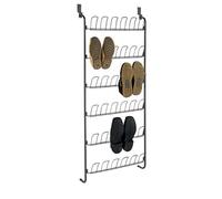 Rangement à chaussures - WENKO - Porte - 18 paires - Noir - L 59 x H 151 x P 14 cm