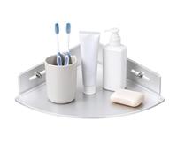 Rangement d'angle douche Porte-bouteille adhésif en acrylique pour | Fixation murale coin douche Pour appartement maison de campagne hôtel dortoir salle de bain cuisine buanderie balcon 25x25cm