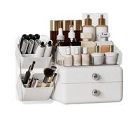 Rangement de Beauté,Coffre de Rangement Large à Tiroirs | cosmétique avec Porte-pinceaux | pour Cuisine, Chambre, Salle de Bain, Plan de Travail, Buffet, Maison