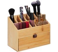 Rangement de bureau en bambou - 1 pièce - 19 x 25,5 x 12,5 cm