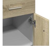 Rangement de cuisine - Armoire à tiroirs inférieure ""Lyon"" Chêne Sonoma 80x46x81,5 cm Bois d'ingénierie - Buffet Vaisselier Rangemen