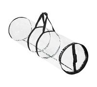 Rangement de papier d'emballage cadeau de Noël - Organisateur de rouleaux, boîtes transparentes avec poignées pour fête, événements familiaux, décorations, salon, armoire, buanderie, maison