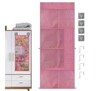 Rangement De Peluches | Grande Capacité à Suspendre sur Porte | Organisateur de Rangement sur Porte pour Doudous | Pour Jouets En Peluche Poupées Collations Accessoires Cheveux Famille Maison Chambre