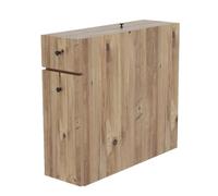 Rangement de salle de bain compact 2 tiroirs et une porte - Marron