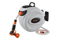 Rangement de tuyau enroulable, longueur de tuyau de 35 m, support pivotant à 180° , 35m
