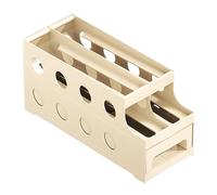 Rangement des œufs à deux niveaux : plateau à œufs pour réfrigérateur, support roulant avec couvercle, récipient de cuisine empilable avec design peu encombrant, organisateur alimentaire pour enc