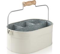 Rangement d'évier 30 x 20 cm, beige, zinc, Humdakin
