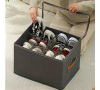 Rangement et organisation incroyables avec fenêtre visuelle claire et compartiments. Tiroirs de rangement anti-poussière pour les propriétaires. Boîte de rangement pour chaussures en tissu pliable de 