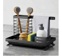 Rangement Evier Cuisine Porte Éponge Support Organisateur Evier pour Savons, Éponges, Brosses