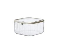 Rangement Lessive Liquide en Capsules 1 mini organiseur de bureau transparent et étanche, boîte rangement for dosettes lessive détachant(WHITE-S)