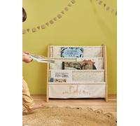 Rangement livre textile beige imprimé TU