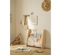 Rangement livre textile blanc imprimé TU