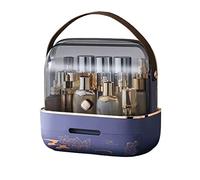 Rangement Maquillage Coiffeuse Cosmétique Boîte De Rangement Bureau Hibiscus Fleur Nouveau Soins La Peau Produit Vitrine Rack Coiffeuse(C)